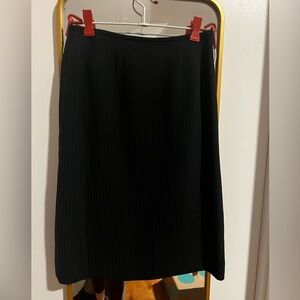 Elegant Black pinstripe pencil Skirt